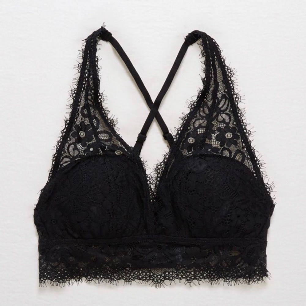 Aerie Holiday Lace Padded Bralette